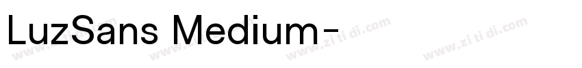 LuzSans Medium字体转换